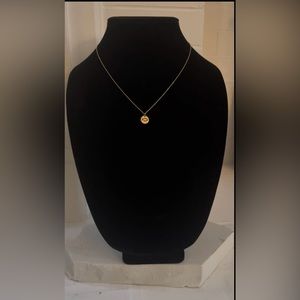 14K Yellow 20.3x18.4 mm Ichthus (Fish) Pendant and 16-18 inch necklace